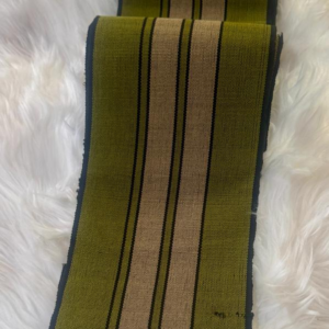 Green striped Aso Oke