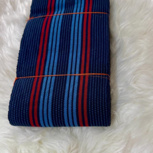 Blue striped Aso Oke