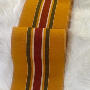 Yellow striped Aso Oke